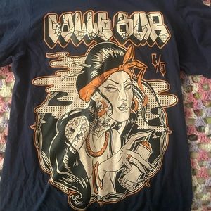 Baggy retro top graphic